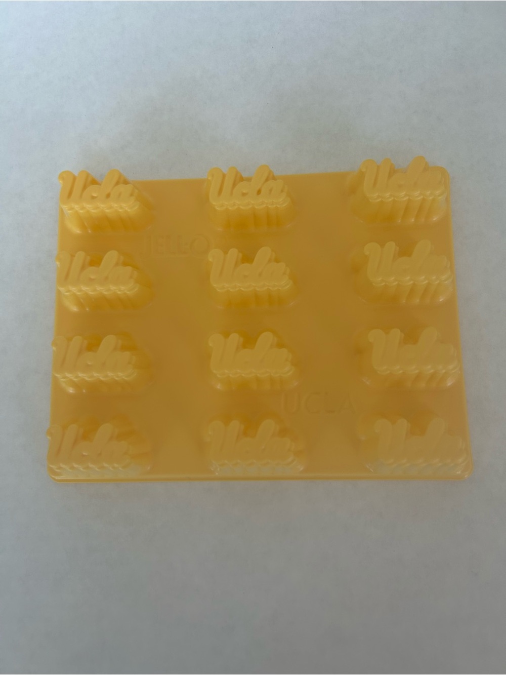 Jello UCLA Yellow Plastic Multi-Mold Tray - Flexible Candy & Chocolate Mold